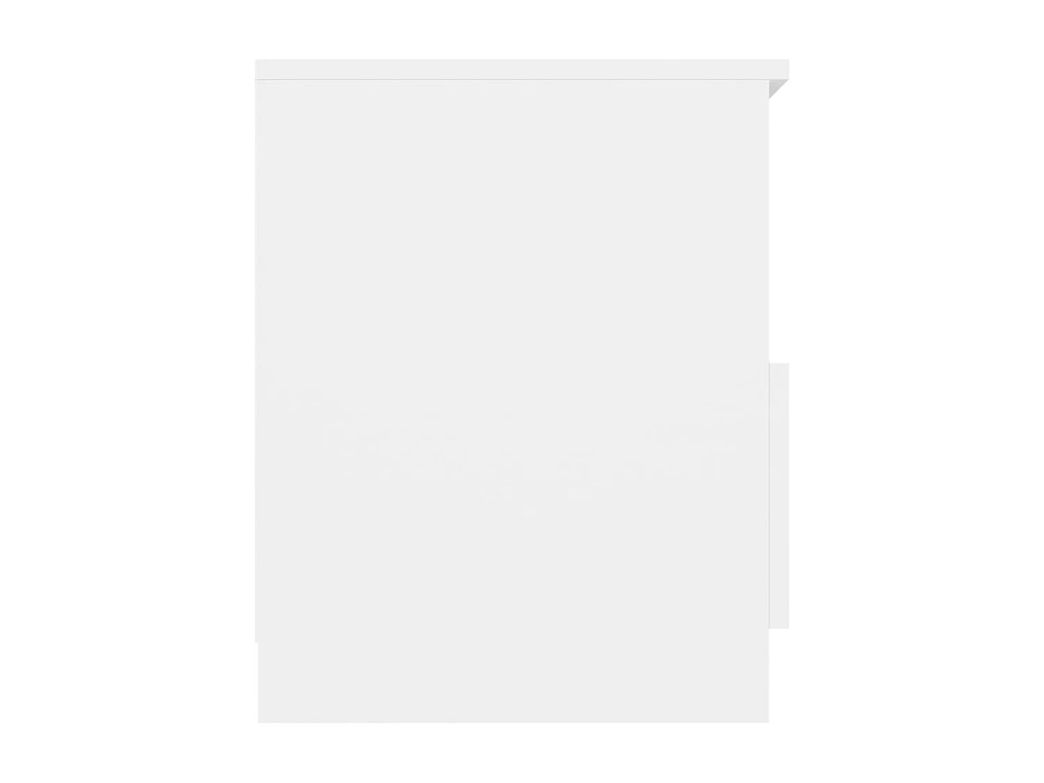 Mesitas de noche 2 uds madera contrachapada blanco 40x40x50 cm