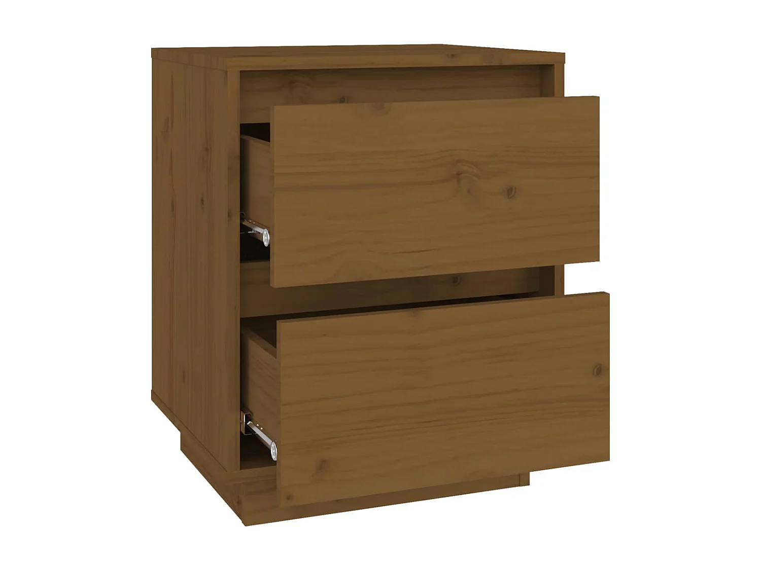 Comodini 2 pz Ambra 40x35x50 cm in Legno Massello di Pino