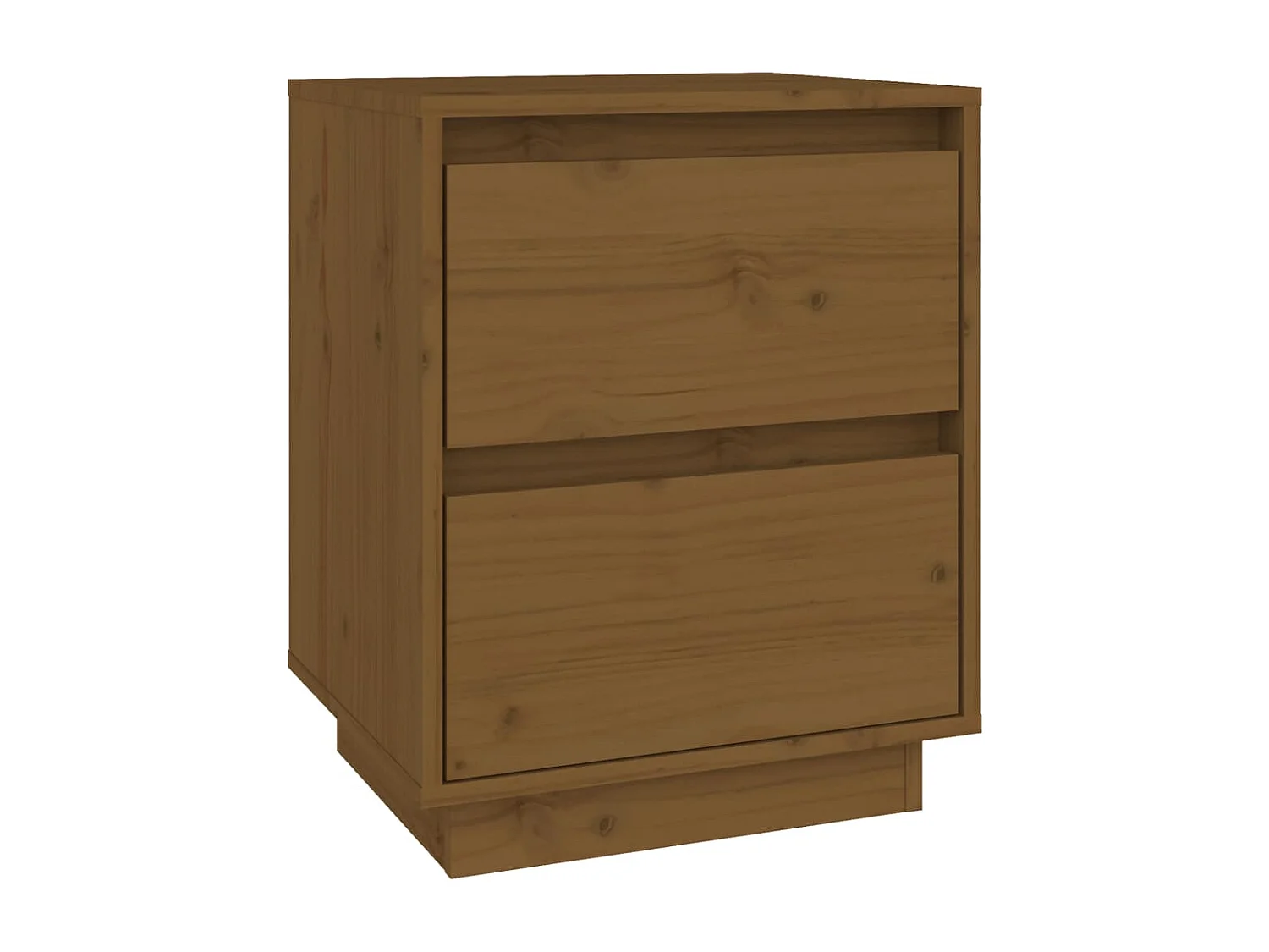 Mesas de cabeceira 2 pcs 40x35x50 cm pinho maciço castanho mel