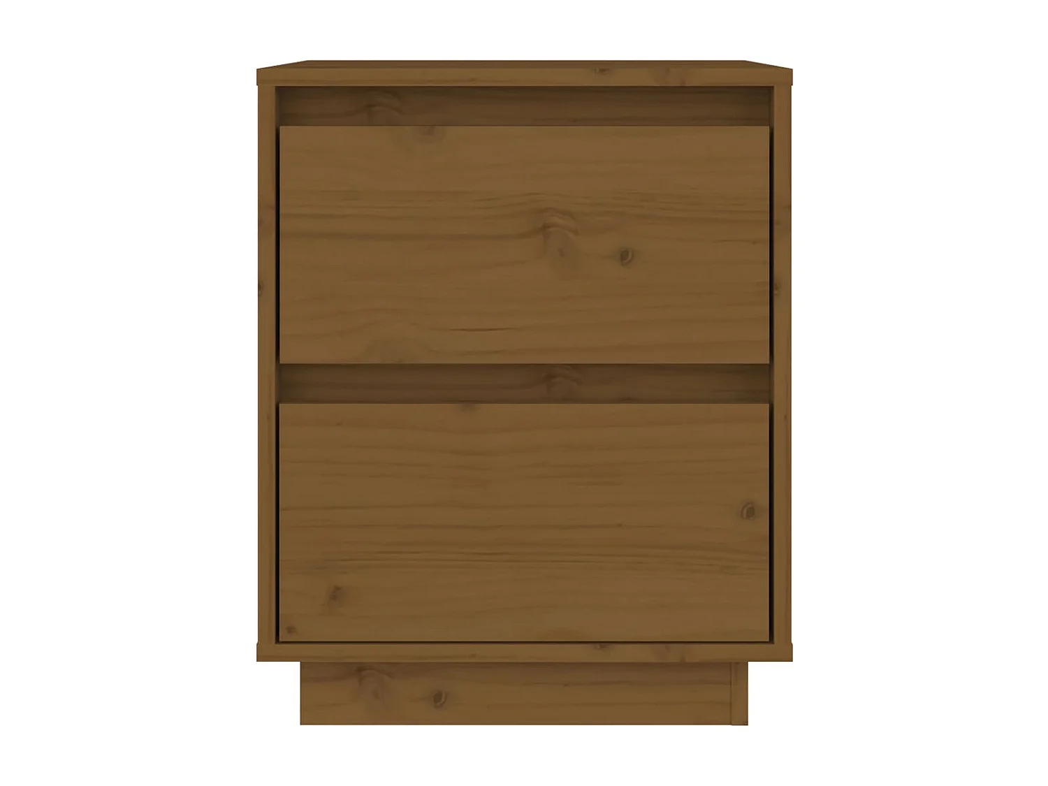 Mesas de cabeceira 2 pcs 40x35x50 cm pinho maciço castanho mel