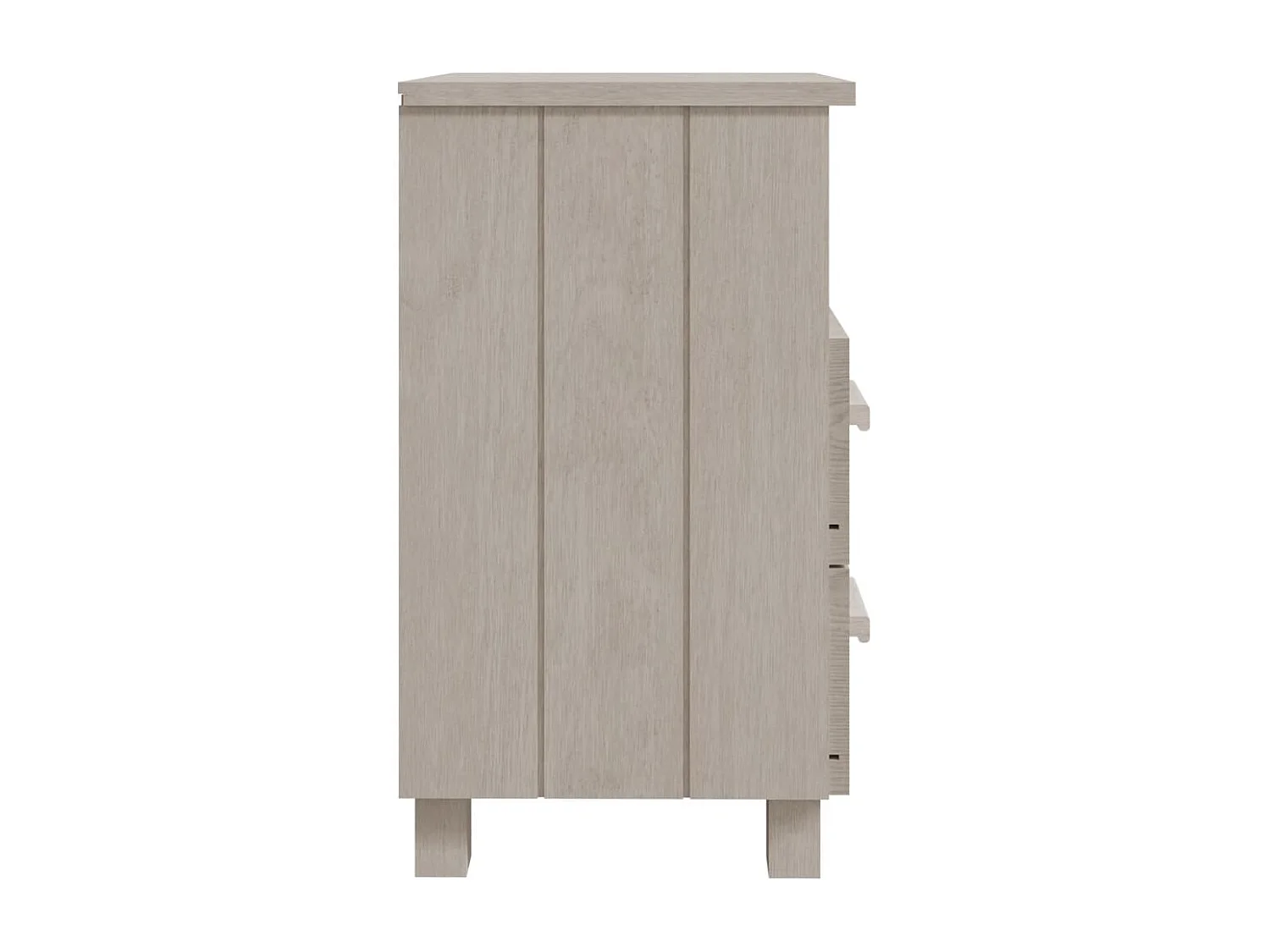 Mesitas de noche 2 uds HAMAR pino macizo blanco 40x35x62 cm