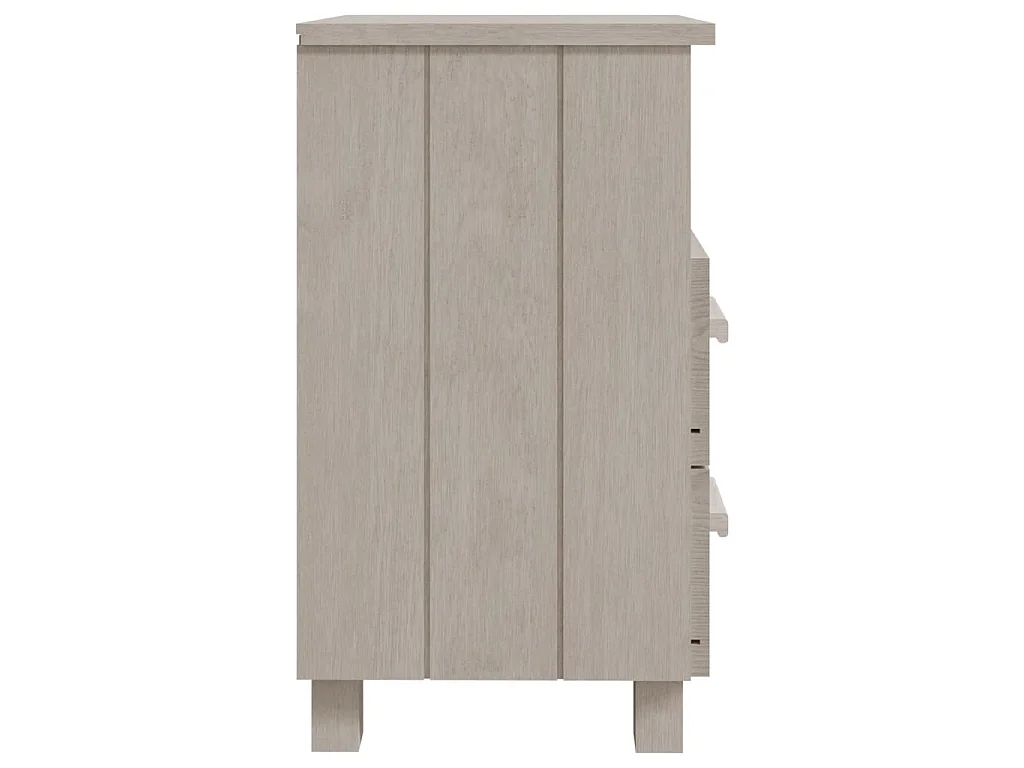 Tables de chevet HAMAR 2 pcs Blanc 40x35x62 cm Bois massif