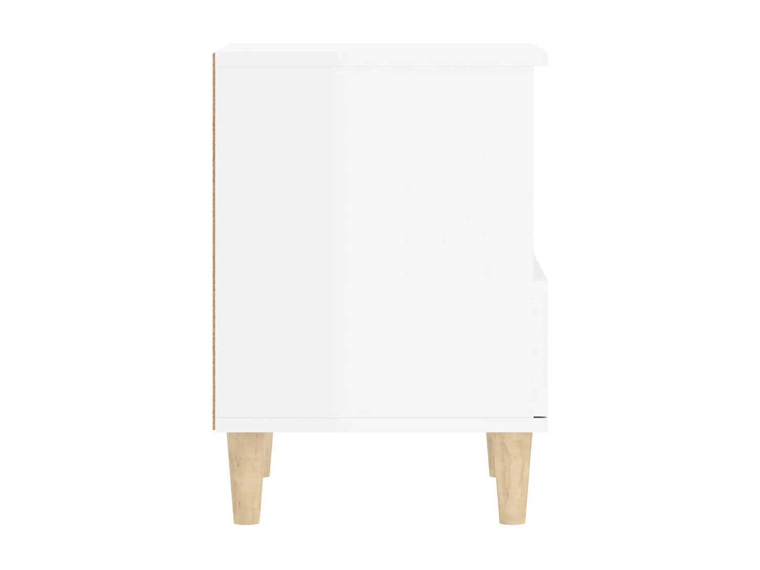 Tables de chevet 2 pcs Blanc brillant 40x35x50 cm