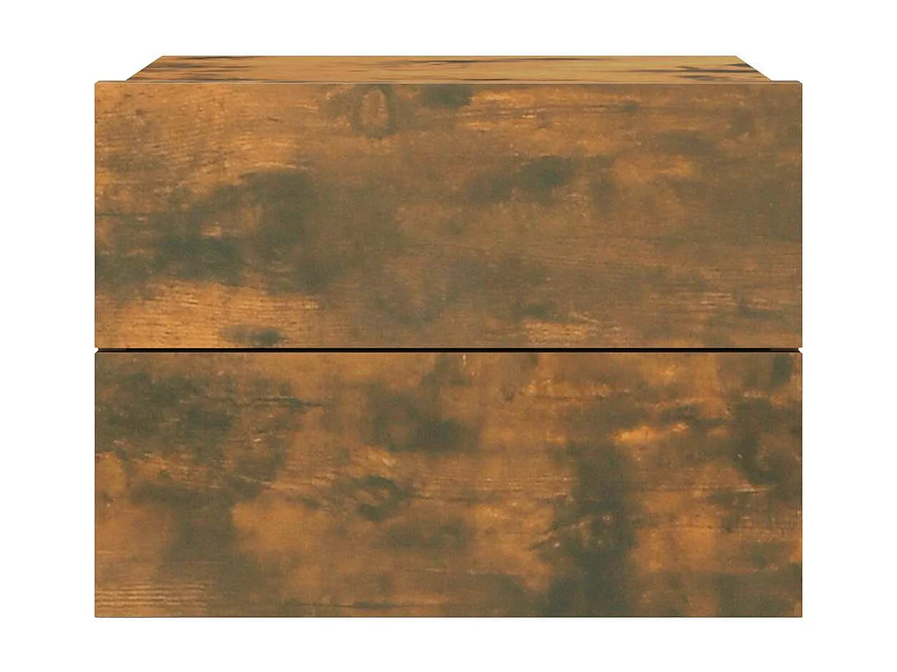 Table de chevet Chêne fumé 40x30x30 cm Bois d'ingénierie