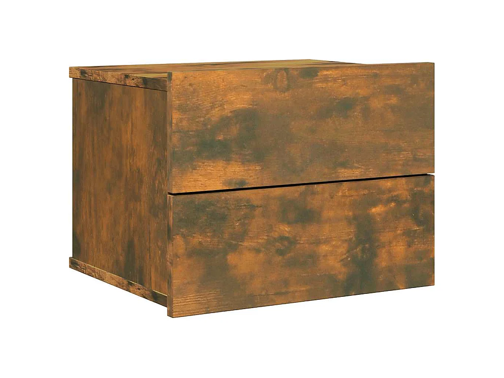 Table de chevet Chêne fumé 40x30x30 cm Bois d'ingénierie
