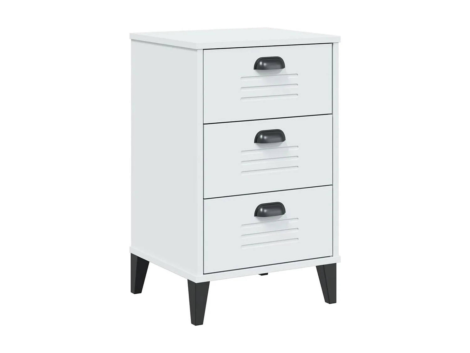 Table de chevet VIKEN blanc bois d'ingénierie