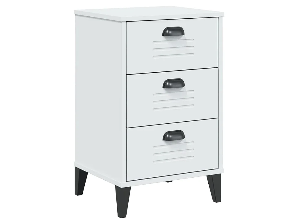 Table de chevet VIKEN blanc bois d'ingénierie