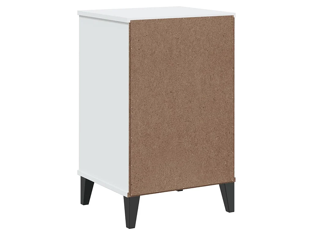 Table de chevet VIKEN blanc bois d'ingénierie