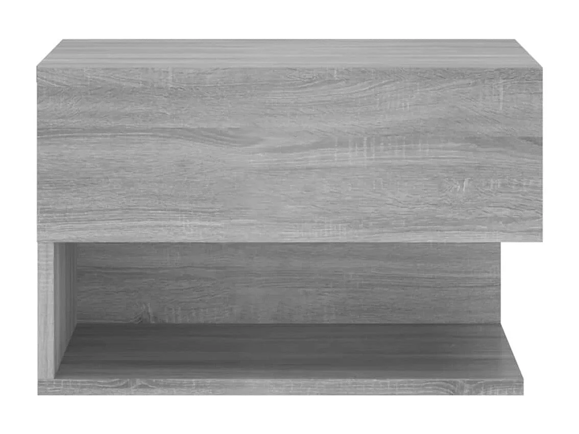 Wand-Nachttische 2 Stk. Grau Sonoma