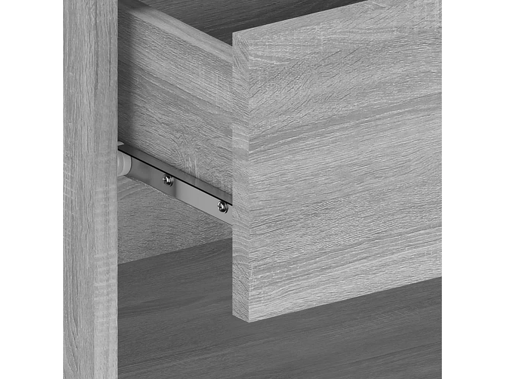 Wand-Nachttische 2 Stk. Grau Sonoma