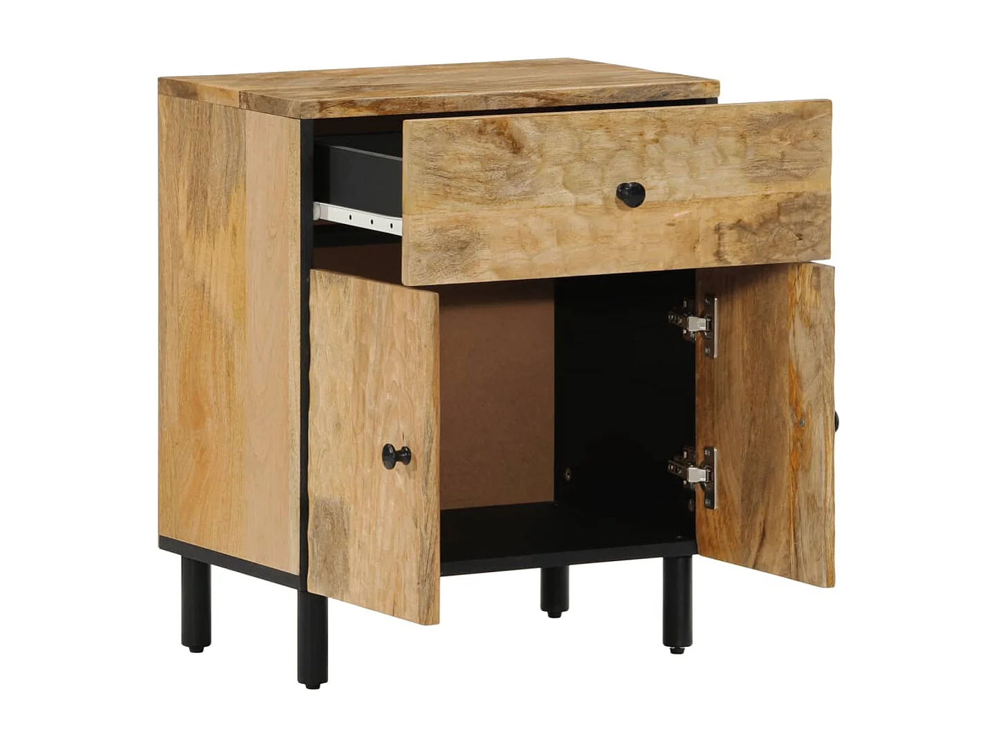 Mesa de cabeceira 50x33x60 cm madeira de mangueira maciça