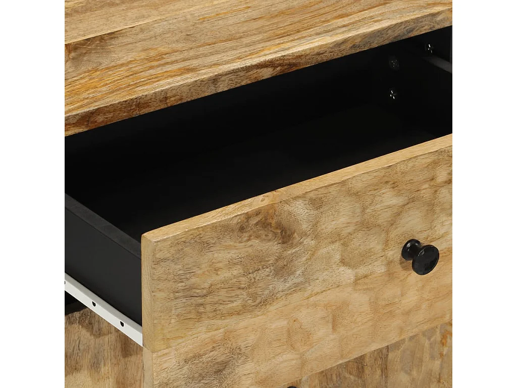 Mesa de cabeceira 50x33x60 cm madeira de mangueira maciça