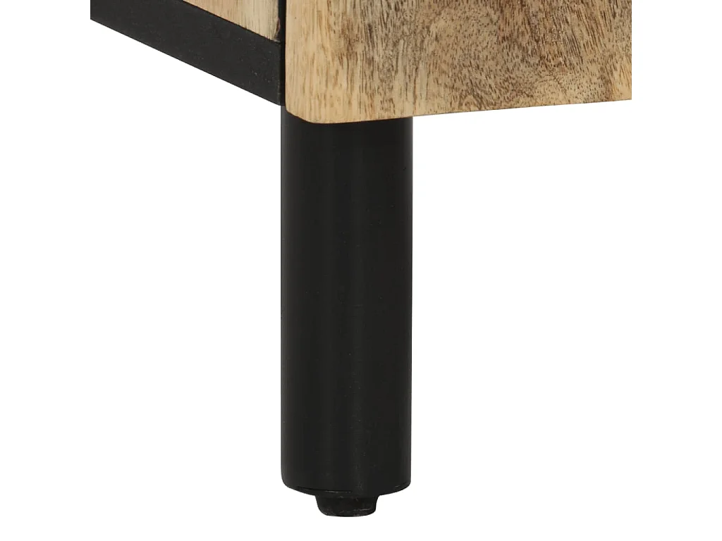 Mesa de cabeceira 50x33x60 cm madeira de mangueira maciça