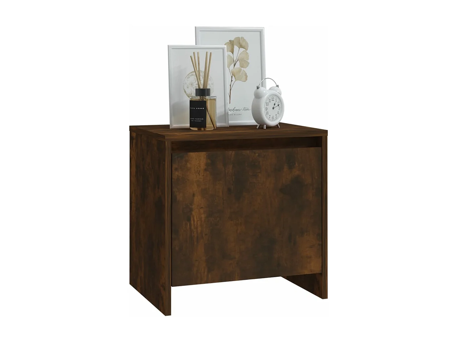 Tables de chevet 2 pcs chêne fumé 45x34x44,5 cm bois ingénierie