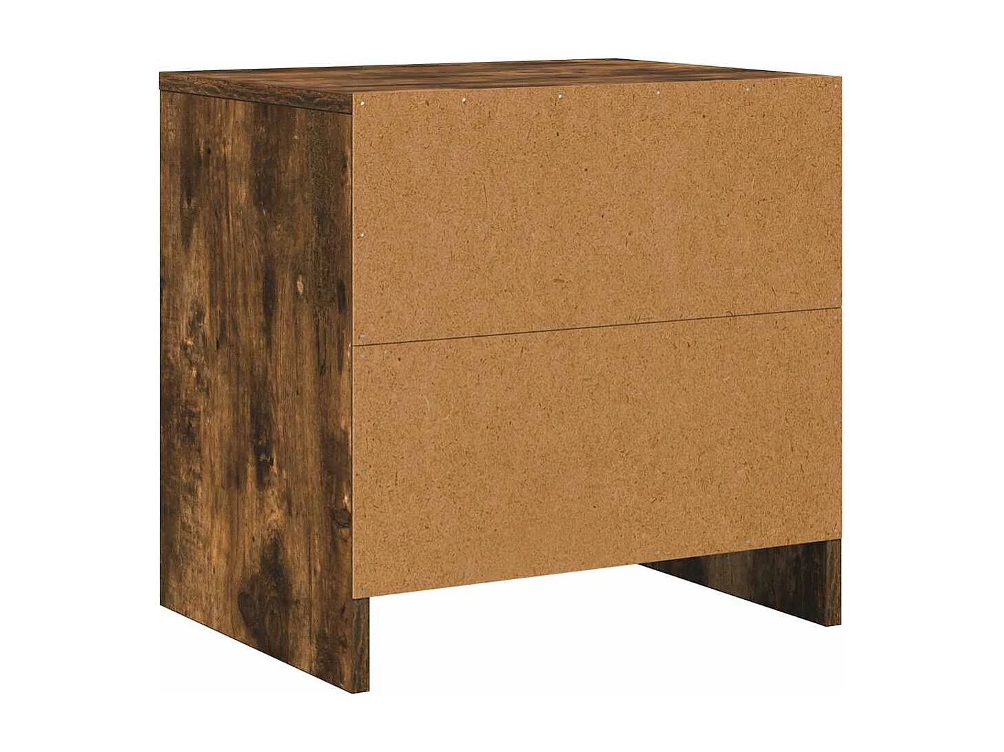 Comodini 2 pz Rovere Fumo 45x34x44,5 cm in Truciolato