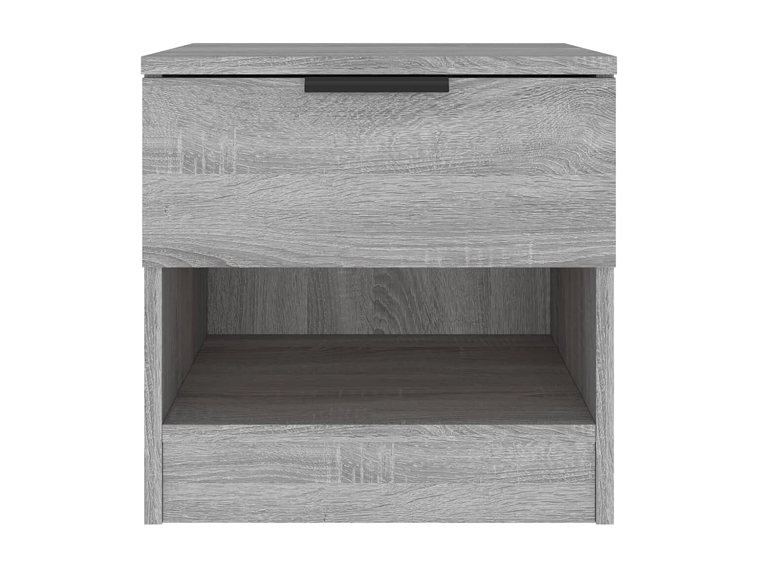 Comodini 2pz Grigio Sonoma in Legno Multistrato