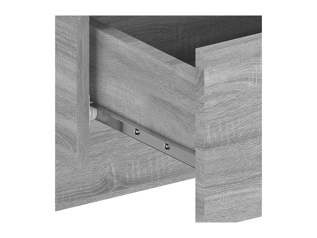 Wand-Nachttische 2 Stk. Grau Sonoma
