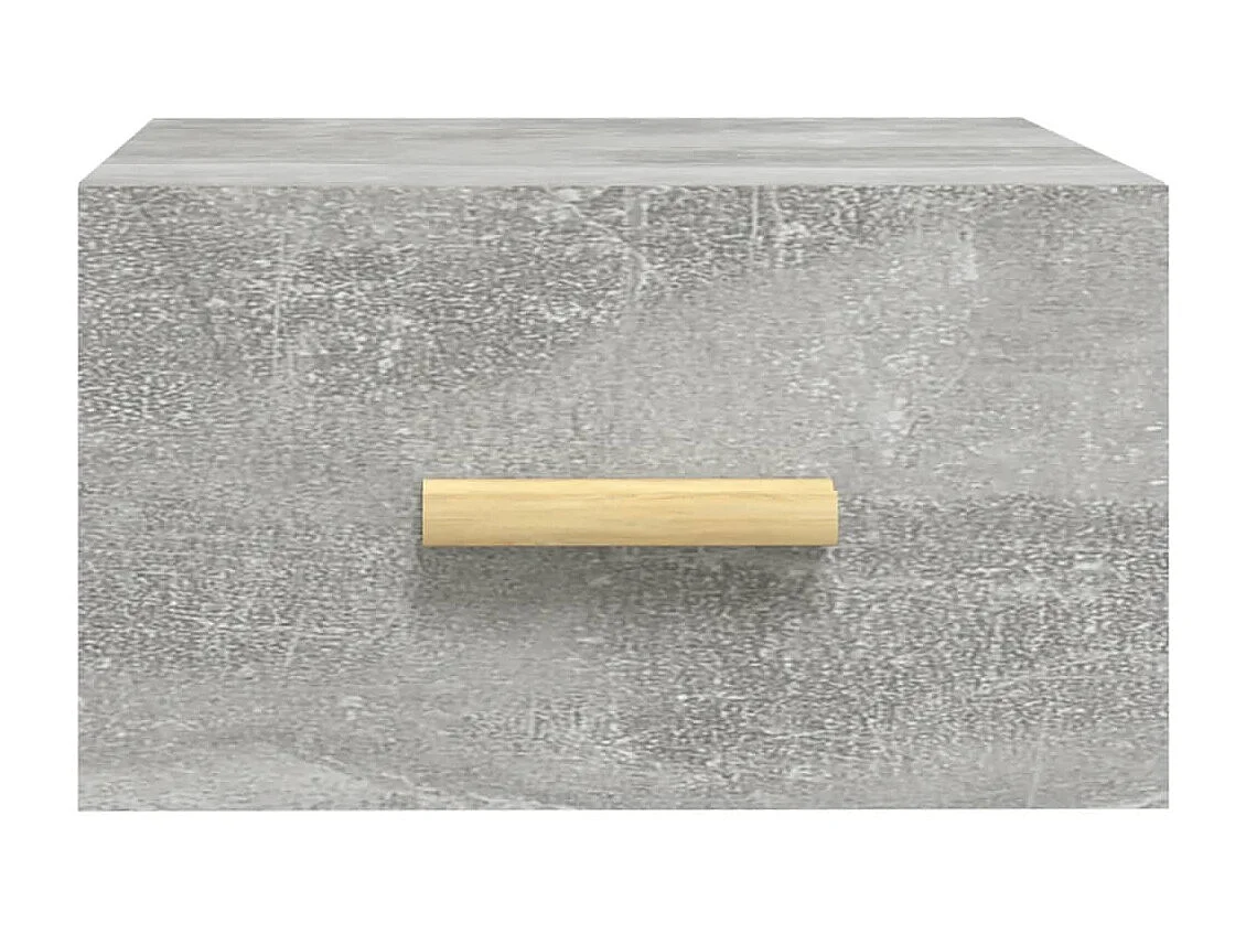 Mesas de cabeceira parede 2 pcs 35x35x20 cm cinza cimento