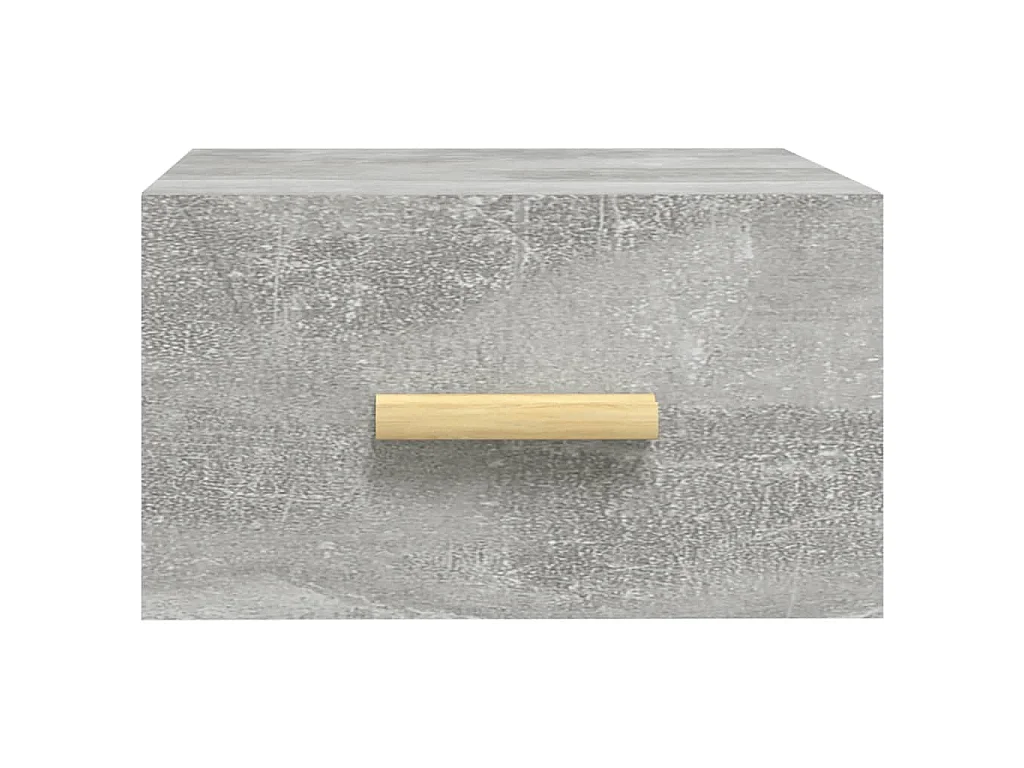 Wand-Nachttische 2 Stk. Betongrau 35x35x20 cm