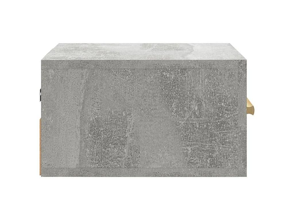 Wand-Nachttische 2 Stk. Betongrau 35x35x20 cm