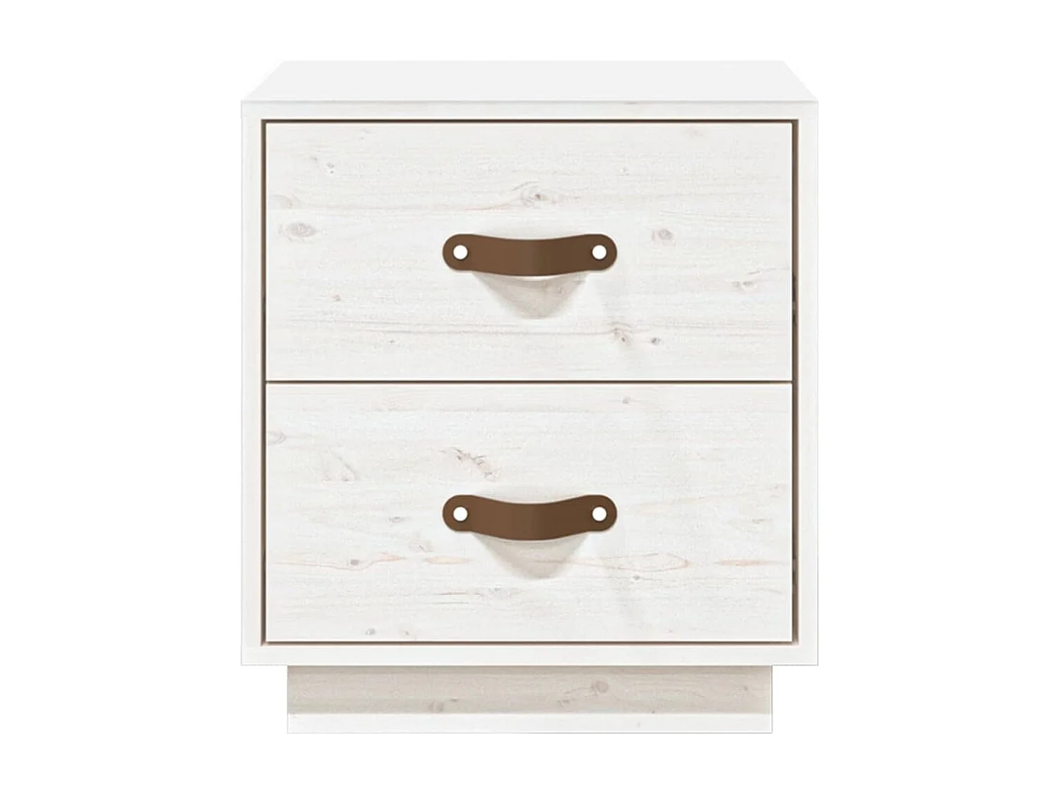 Mesas de cabeceira 2 pcs 40x34x45 cm pinho maciço branco