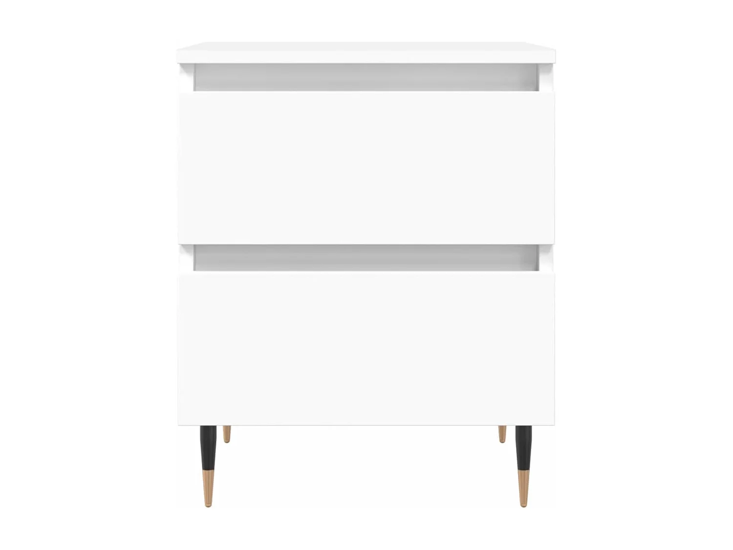 Comodino Bianco 40x35x50 cm in Legno Multistrato