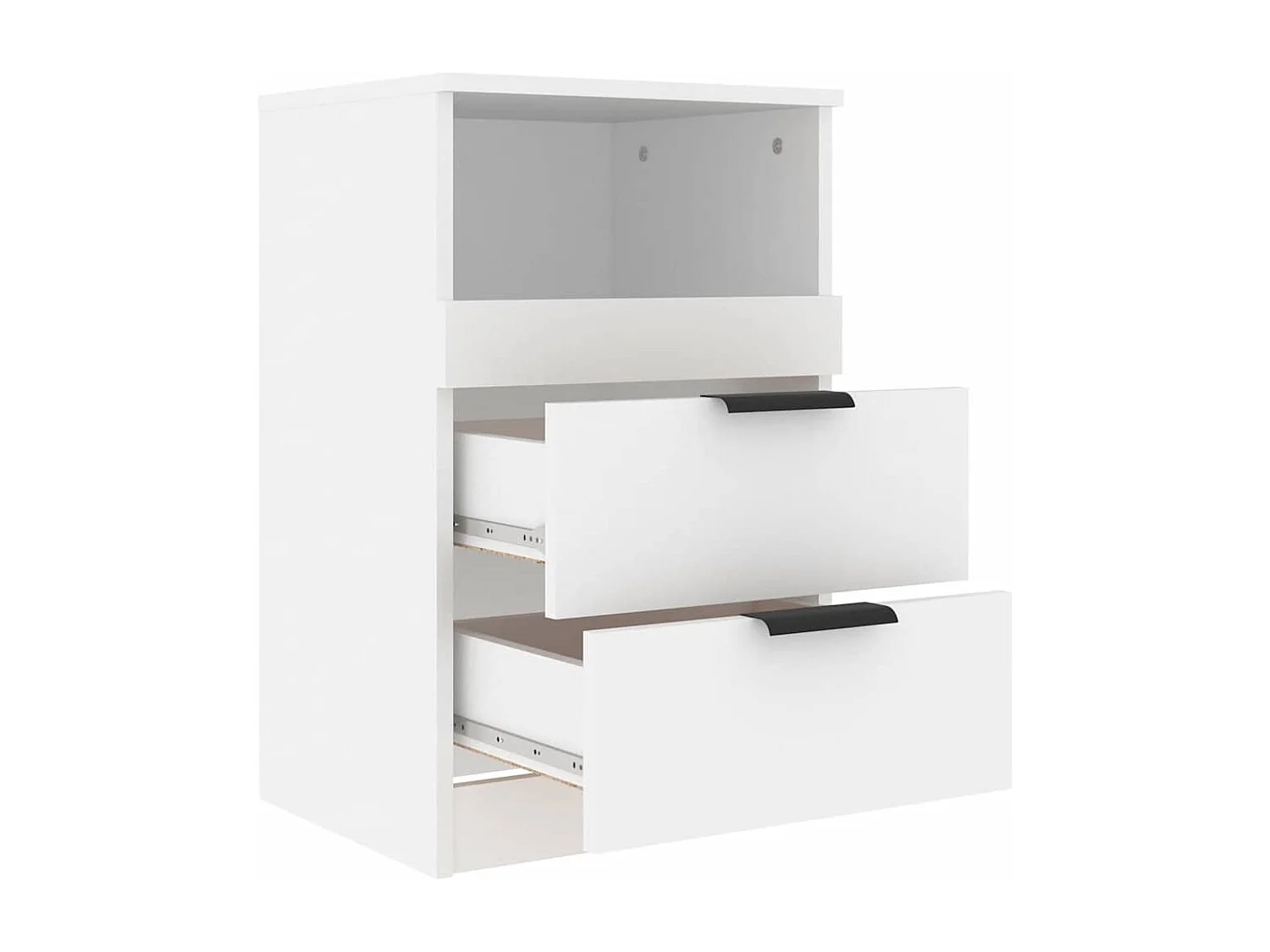 Table de chevet Blanc Bois d'ingénierie