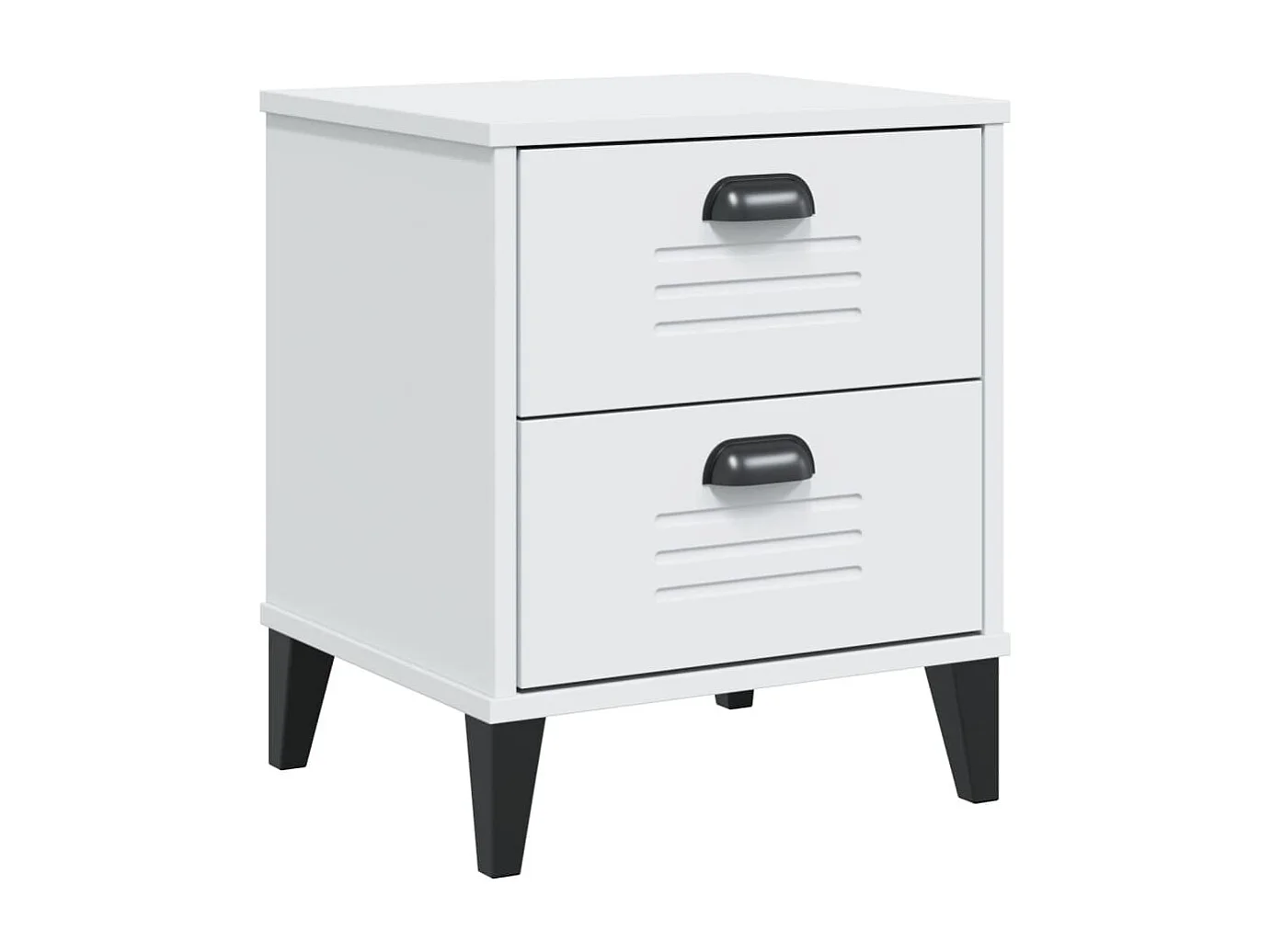 Table de chevet VIKEN blanc bois d'ingénierie