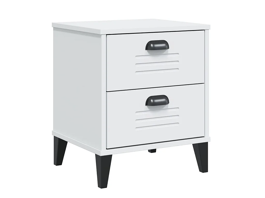 Table de chevet VIKEN blanc bois d'ingénierie