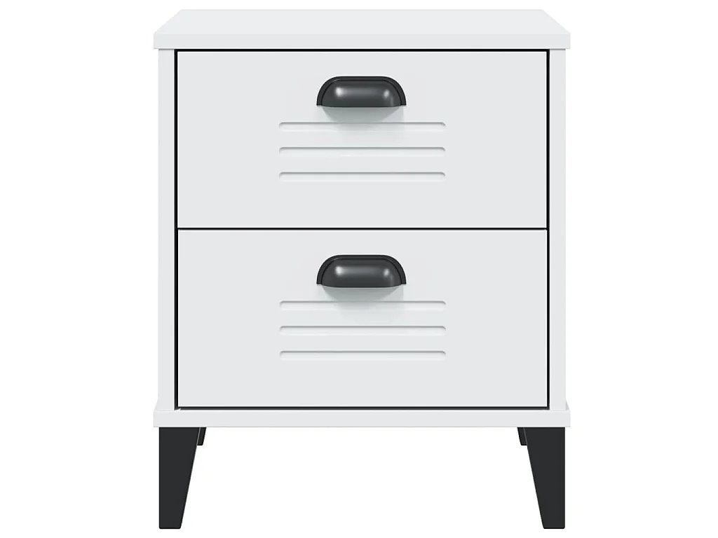 Table de chevet VIKEN blanc bois d'ingénierie