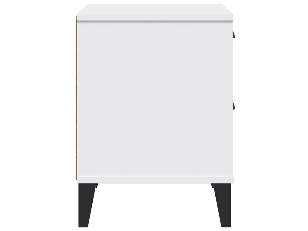 Table de chevet VIKEN blanc bois d'ingénierie
