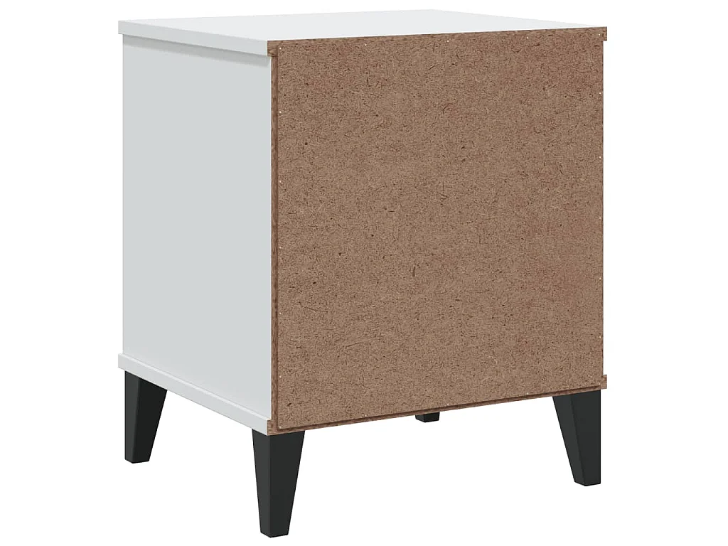 Table de chevet VIKEN blanc bois d'ingénierie