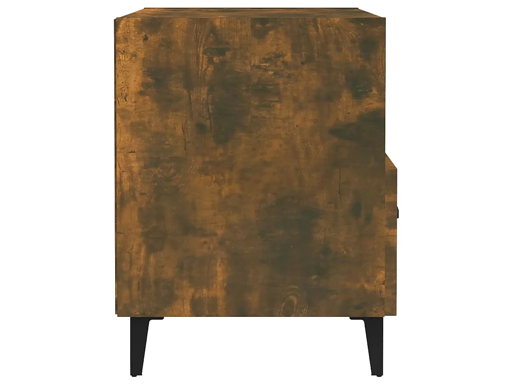 Tables de chevet 2 pcs Chêne fumé Bois d'ingénierie