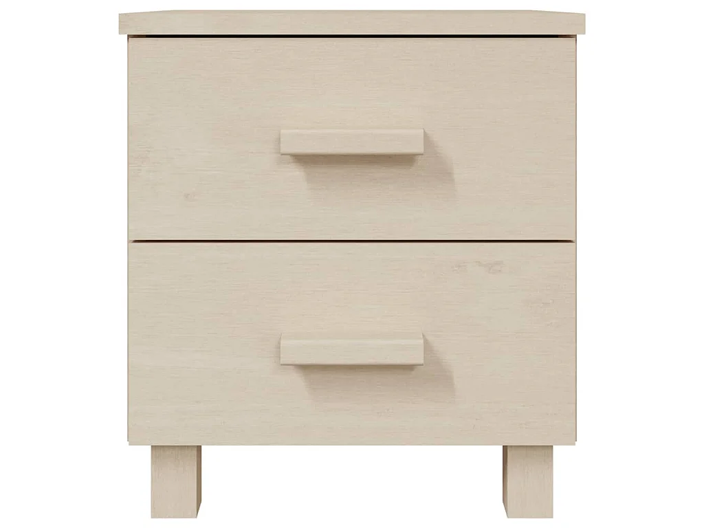 Nachtkastjes HAMAR 2 st 40x35x44,5 cm grenenhout honingbruin