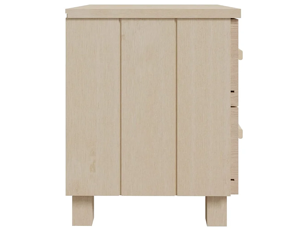 Nachtkastjes HAMAR 2 st 40x35x44,5 cm grenenhout honingbruin