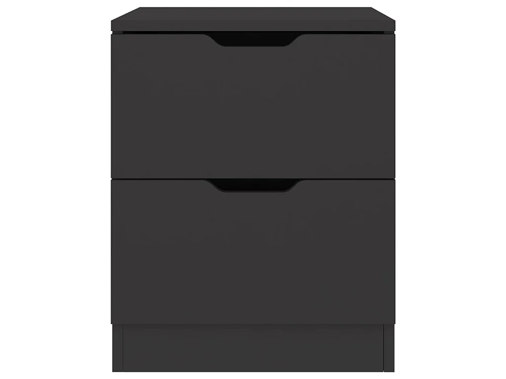 Mesas de cabeceira 2 pcs 40x40x50 cm contraplacado preto