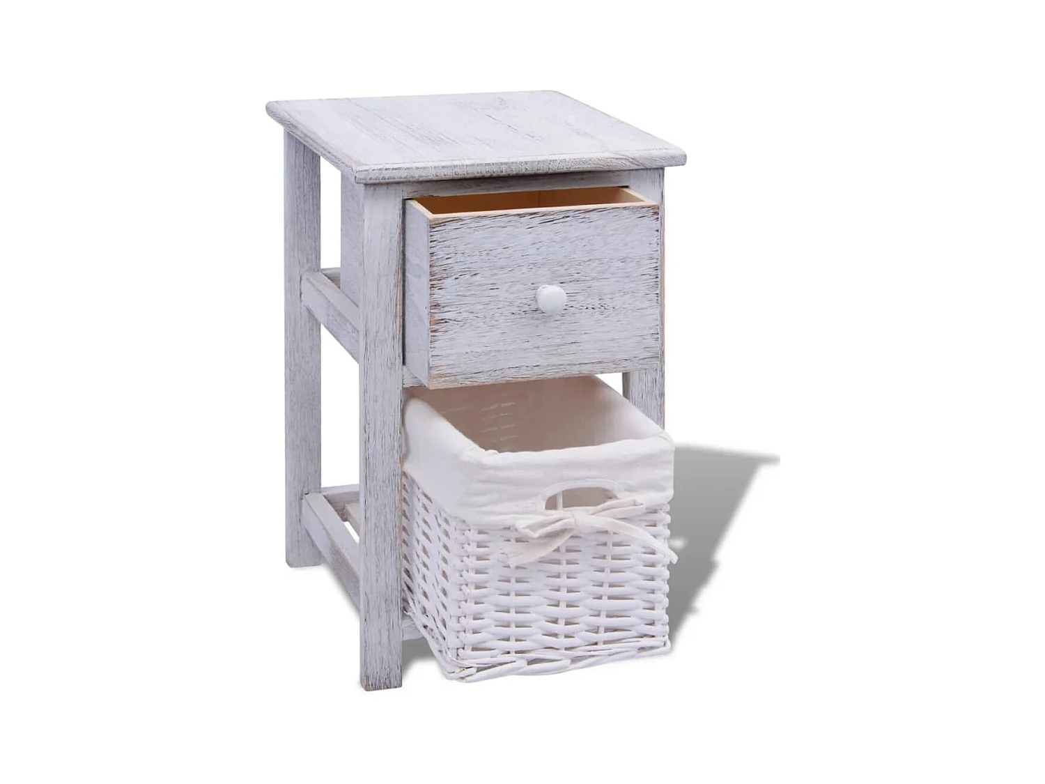 Table de chevet 2 pcs Bois Blanc