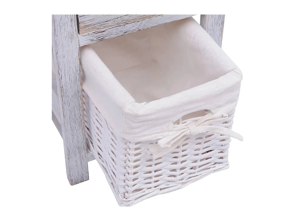 Table de chevet 2 pcs Bois Blanc