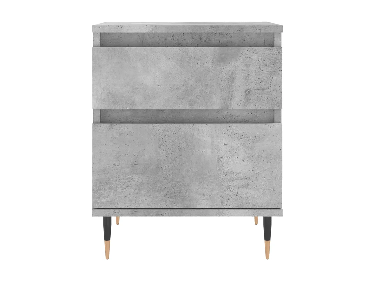 Nachttische 2 Stk. Betongrau 40x35x50 cm Holzwerkstoff