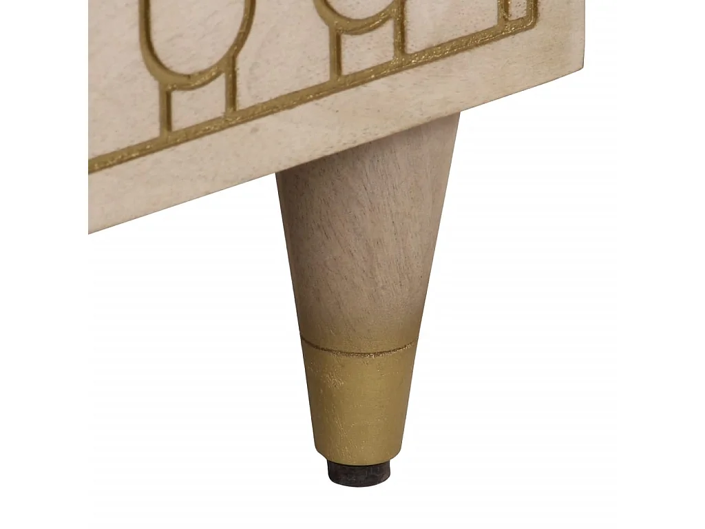 Table de chevet 50x33x60 cm bois de manguier massif