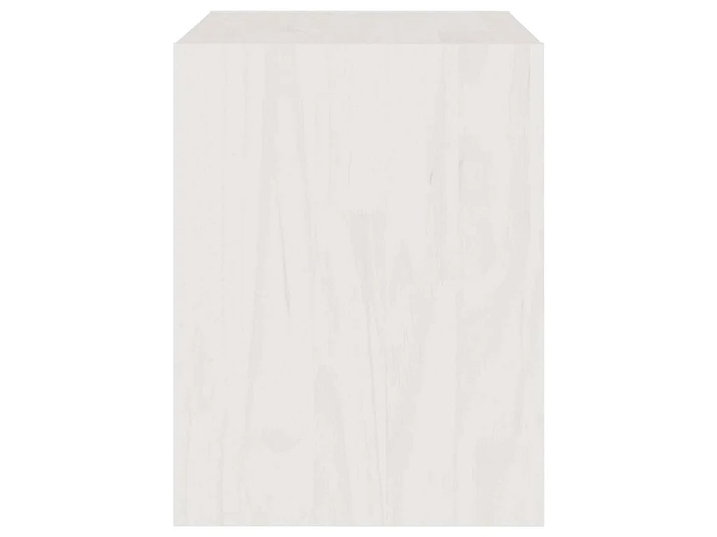 Mesas de cabeceira 2 pcs 40x30,5x40 cm pinho maciço branco