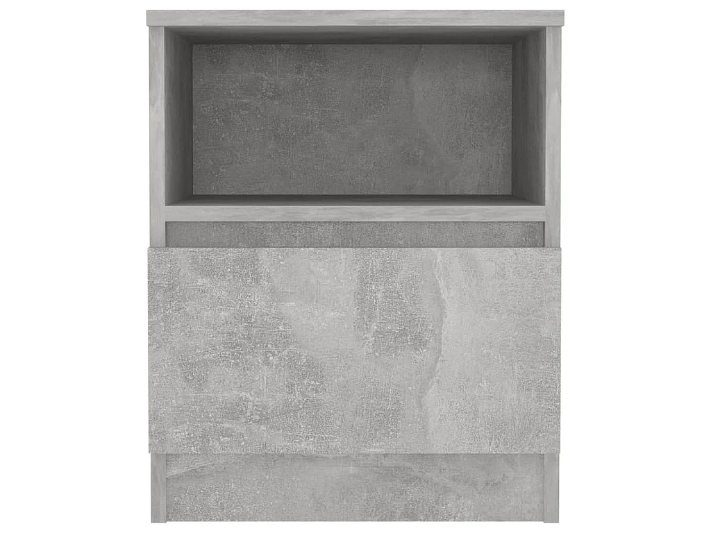 Nachtkastjes 2 st 40x40x50 cm bewerkt hout betongrijs