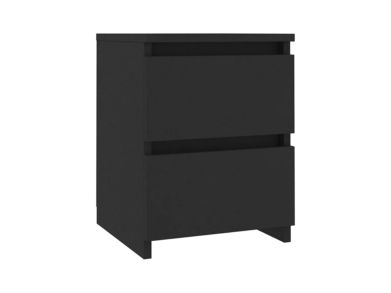 Tables de chevet 2 pcs Noir 30x30x40 cm Bois d'ingénierie