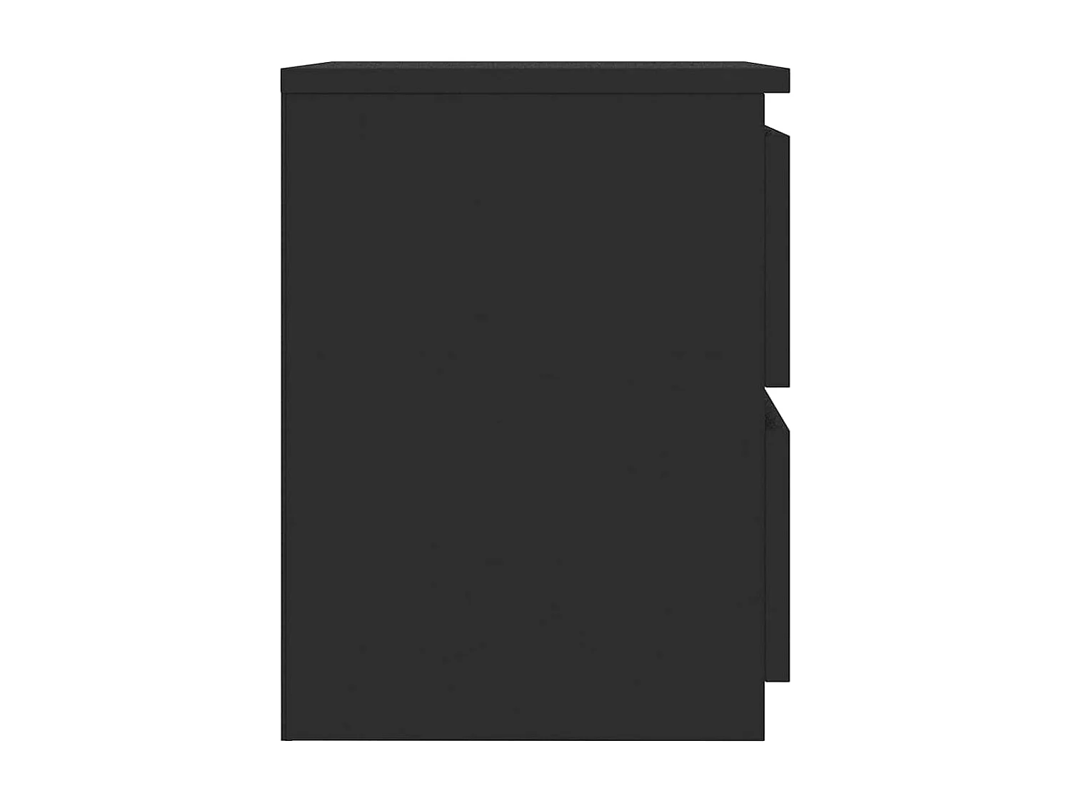 Nachtkastjes 2 st 30x30x40 cm bewerkt hout zwart