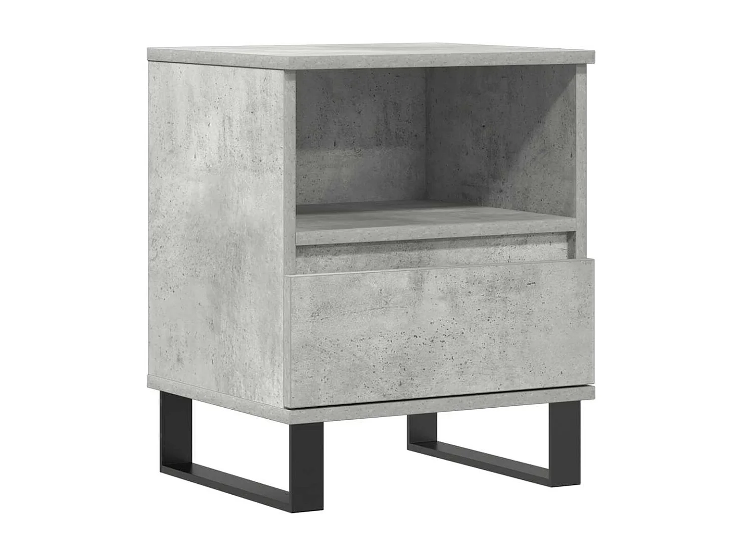 Nachttisch Betongrau 40x35x50 cm Holzwerkstoff