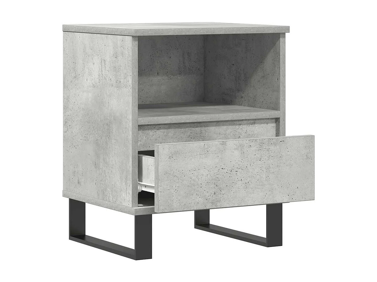 Nachttisch Betongrau 40x35x50 cm Holzwerkstoff