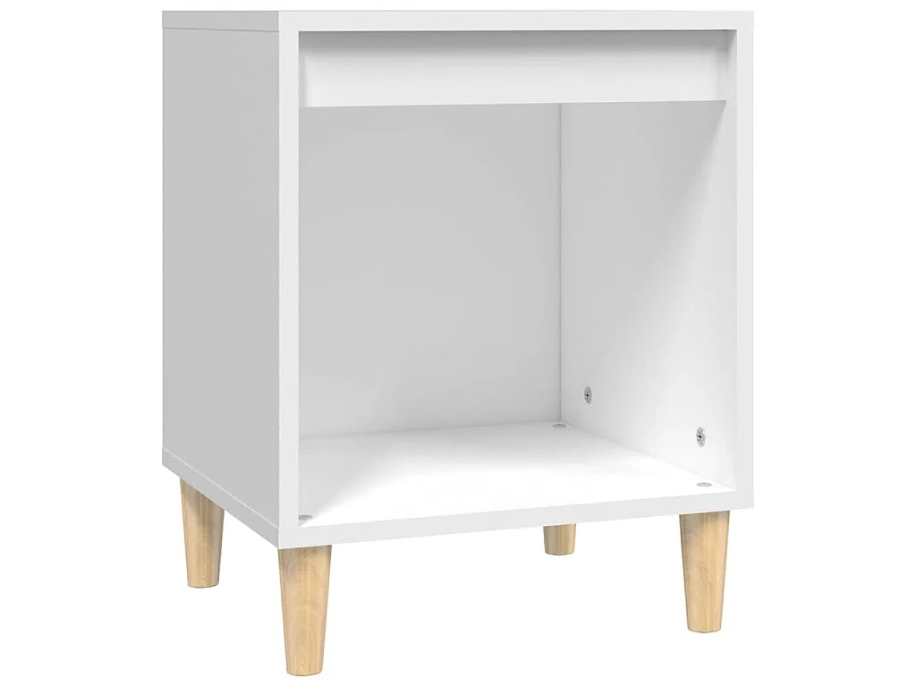 Tables de chevet 2 pcs Blanc 40x35x50 cm