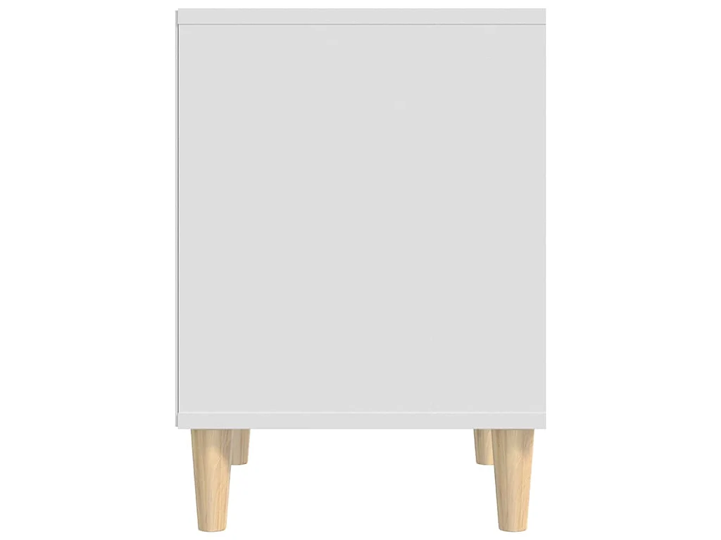 Tables de chevet 2 pcs Blanc 40x35x50 cm