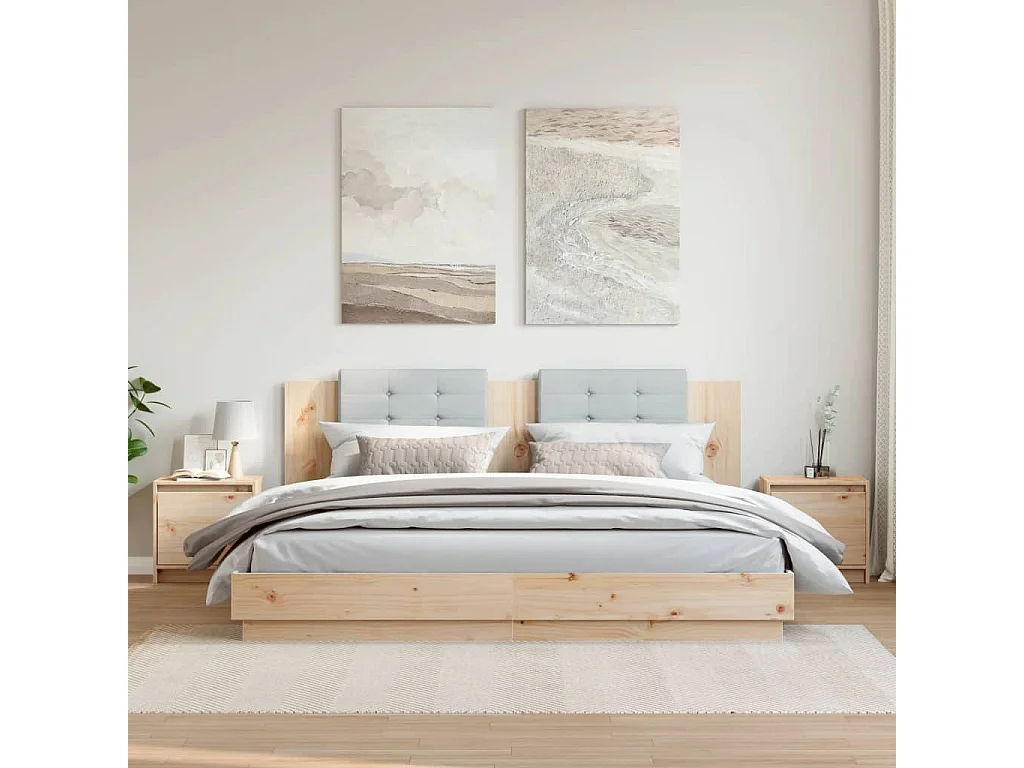 Nachtkastjes 2 st 40x30,5x40 cm massief grenenhout