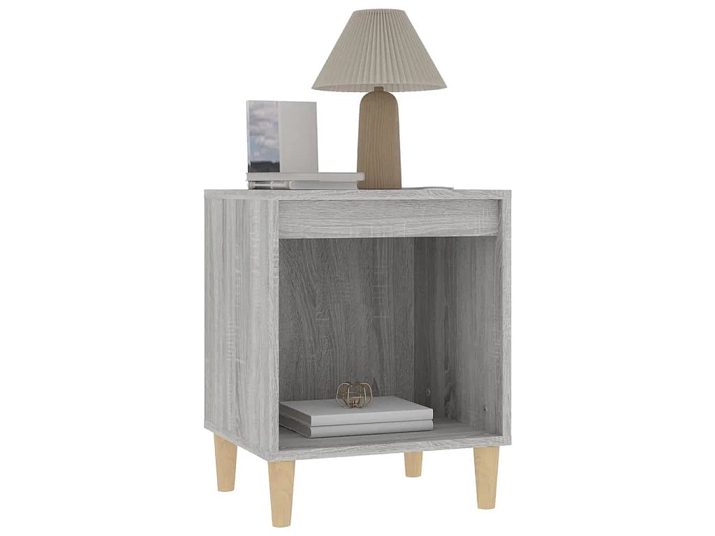 Tables de chevet 2 pcs Sonoma gris 40x35x50 cm